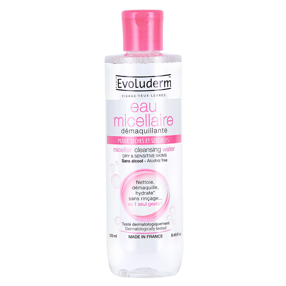 Evoluderm Micellar Cleansing Water for Dry &amp; Sensitive Skin