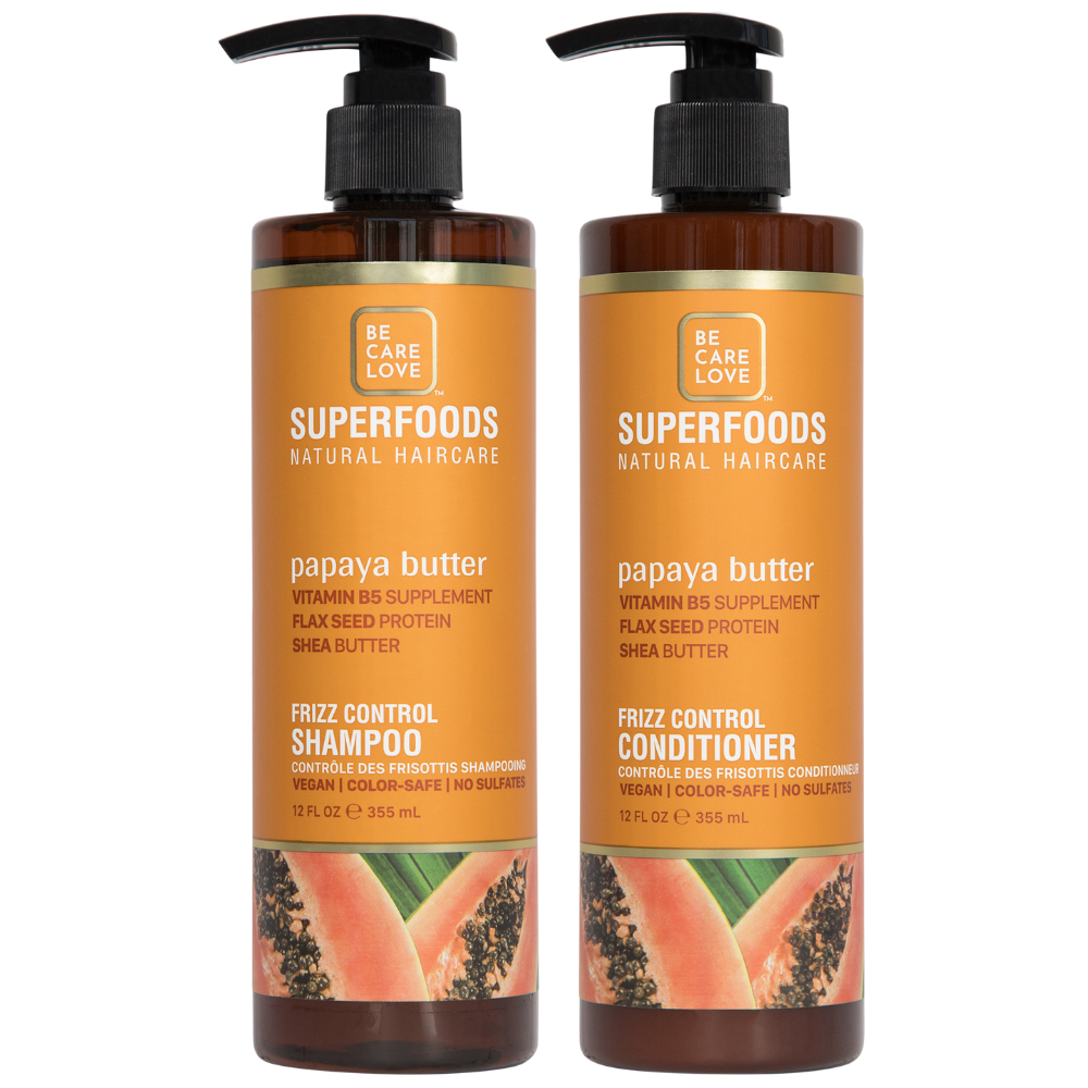 BCL Superfoods Papaya Frizz Control Shampoo Combo