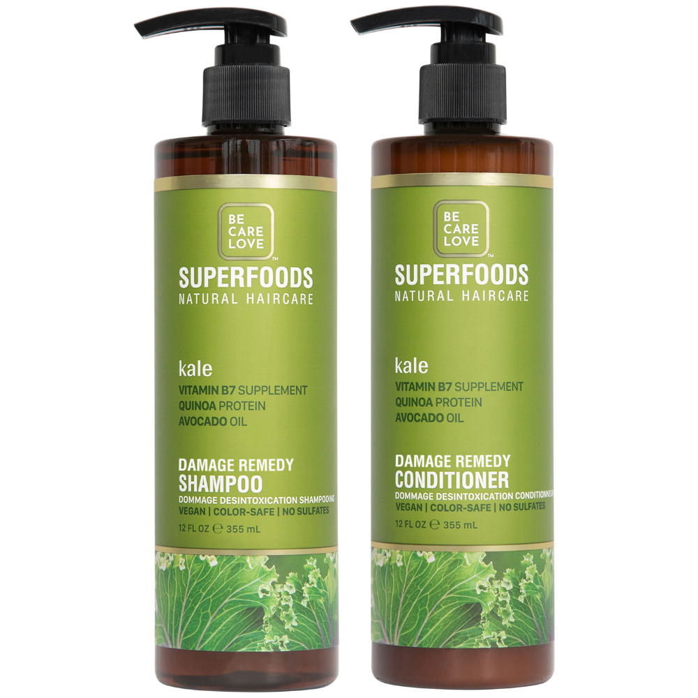 BCL Superfoods Kale Damage Detox Shampoo + Conditioner Combo