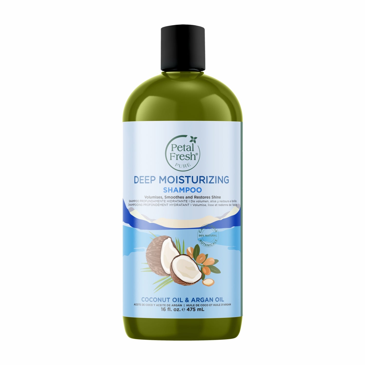 Petal Fresh Pure, Deep Moisturizing Shampoo, Coconut Oil &amp; Argan Oil, 16 fl oz (475 ml)