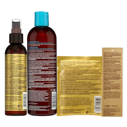 HASK Argan Oil Repairing Shampoo 355ml + HASK Argan Oil 5‑in‑1 Leave‑In Spray 175ml + HASK Argan Oil Repairing Deep Conditioner 50g + HASK Argan Oil Repairing Hair Oil 59ml (4pc Combo)