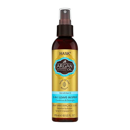 HASK Argan Oil Repairing Shampoo 355ml + HASK Argan Oil 5‑in‑1 Leave‑In Spray 175ml + HASK Argan Oil Repairing Deep Conditioner 50g + HASK Argan Oil Repairing Hair Oil 59ml (4pc Combo)