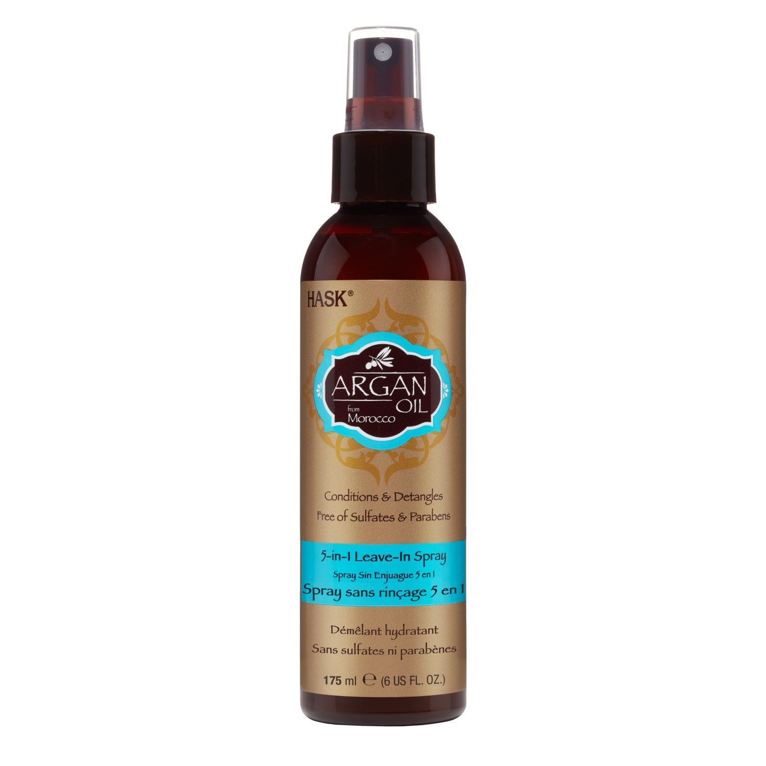 HASK Argan Oil Repairing Shampoo 355ml + HASK Argan Oil 5-in-1 Leave-In Spray 175ml + Evoluderm Micellar Cleansing Water 250ml | Strengthens, Restores &amp; Hydrates | Hair &amp; Skin Care (3pc Combo )