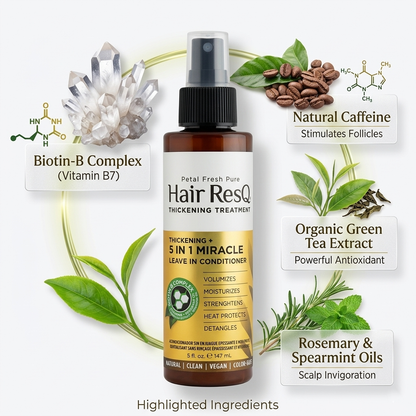 Petal Fresh Pure Hair ResQ Thickening 5 in 1 Miracle Leave In Conditioner Spray, 147ml