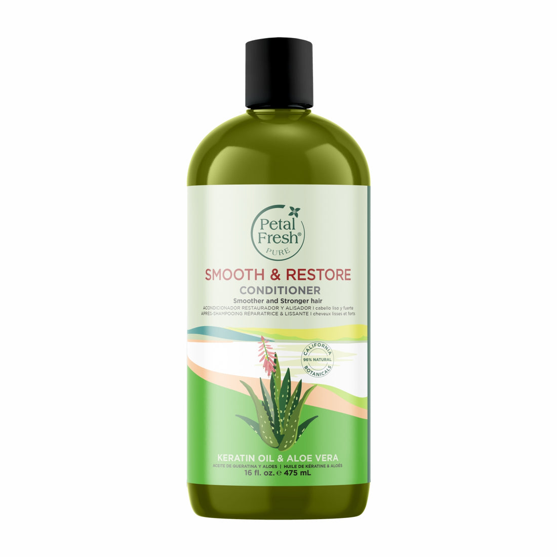 Petal Fresh Pure Smooth & Restore Conditioner, Keratin & Aloe Vera, 16 fl oz (475 ml)
