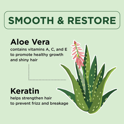 Petal Fresh Pure Smooth &amp; Restore Conditioner, Keratin &amp; Aloe Vera, 16 fl oz (475 ml)